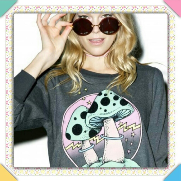 Wildfox Sweaters - WF Fungi Couch Glow in d'Dark Princess Sweatshirt  EUC